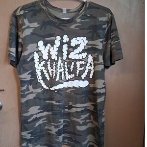 Wiz Khalifa Slim Fit Camo Graphic Tee SS Medium Pre-owned